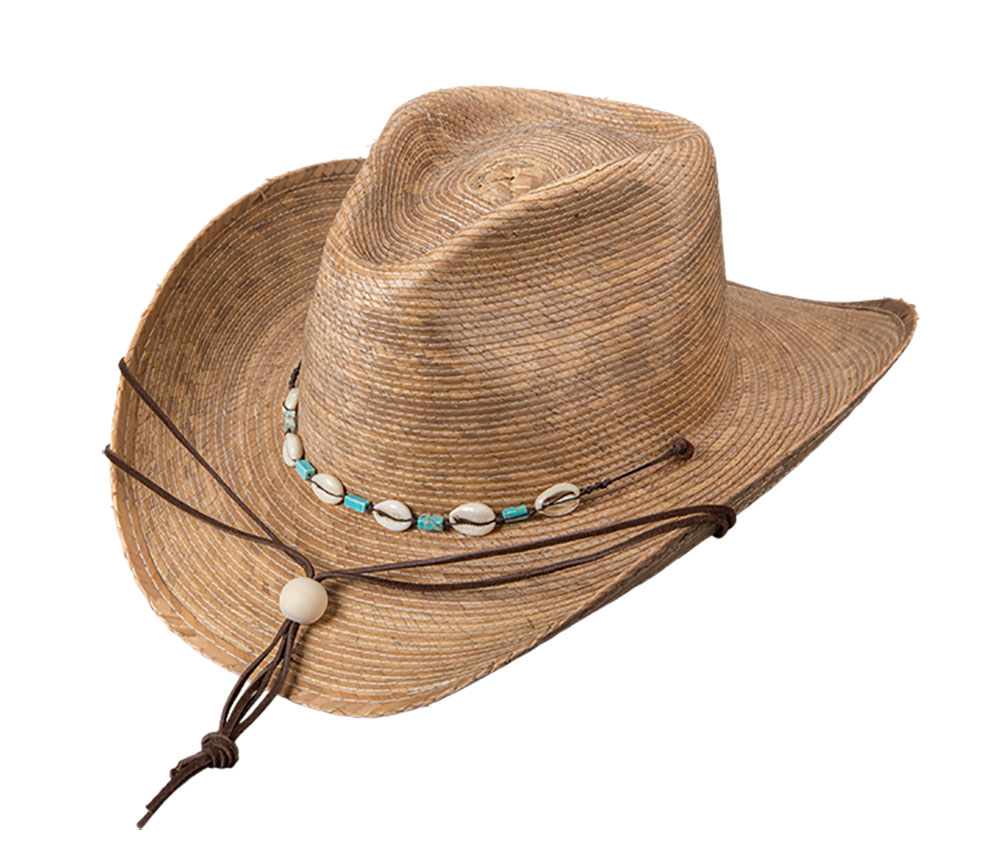 Carolina Ladies Palm Leaf Western Hat - Straw Western Hats
